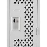 Clean Line Lockers, 12" x 12" x 72", Steel, Grey, Rivet (Assembled), Perforated Action Paper