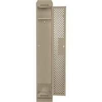 Clean Line Lockers, 12" x 18" x 82", Steel, Beige, Rivet (Assembled), Perforated Action Paper