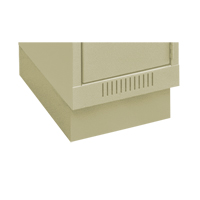 Clean Line Economy Lockers Recessed Base, 1 Banks, 4" H x 12" W x 18" D, Beige, Steel Action Paper