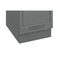 Clean Line Economy Lockers Recessed Base, 1 Banks, 4" H x 12" W x 18" D, Steel Action Paper