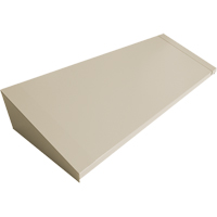 All-Welded Concorde - Heavy-Duty Lockers Sloping Top, 4 Bank, 18" D x 48" W x 6" H, Beige, Steel Action Paper