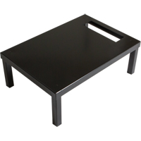 All-Welded Concorde Free Standing Locker Base, 1 Banks, 6" H x 12" W x 18" D, Black, Steel Action Paper