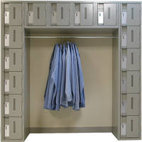 Archettes Concorde Heavy Duty Lockers, 16 -tier, Bank of 3, 18" x 72" x 72", Steel Action Paper