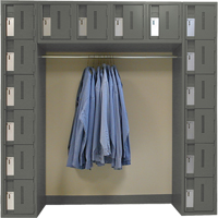 Archettes Concorde Heavy Duty Lockers, 16 -tier, Bank of 3, 18" x 72" x 72", Steel Action Paper