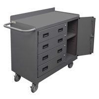 Mobile Workbench Cabinet, Steel Surface Action Paper