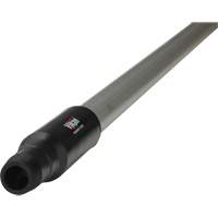 Transport Line Handle, Aluminum/Polypropylene, Ergonomic, Euro Threaded Tip, 1-1/4" Diameter, 59" Length Action Paper