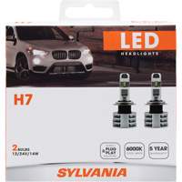 H7 Headlight Bulb, LED, 13.2 W/17 W, White Action Paper