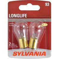 93 Long Life Mini Automotive Bulb, Incandescent, 13.3 W Action Paper
