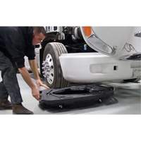 Low Profile Truck Oil Drain with Lid Action Paper