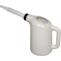 Oil Dispenser with White Spout, Plastic, 6 qt Capacity Action Paper