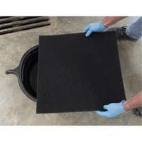 Black Oval Drain Pan Action Paper