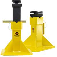 Jack Stands with Adjustable Screw Top Saddle, Locking Pin, 15-1/2" - 20-1/2" H Action Paper