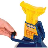 Chandelles, Poign&eacute;e/rochet verrouillable, Capacit&eacute; de 6 tonnes, 25-1/4" h Action Paper