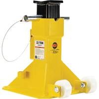 EZ-Wheel Jack Stand, Locking Pin, 22 Tons Capacity, 13-1/2" - 20" H Action Paper