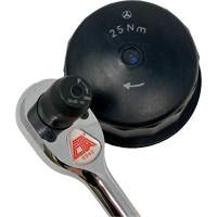 Torque Limiting Ratchet Wrench, 3/8" Drive, Cushion Grip Handle Action Paper