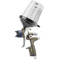 Pistolet de peinture de premi&egrave;re qualit&eacute; pour peinture automobile avec psi num&eacute;rique X5500 RP 1,3 I RPS D, Entr&eacute;e d'air 1/4" NPT, 10,24 pi³/min, Capacit&eacute; 0,6 L/0,9 L, 0,17 psi Action Paper