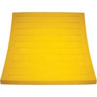 Cale de roue, Polyur&eacute;thane, Jaune, 15-1/4" la x 12-1/8'' p x 10-3/4" h Action Paper