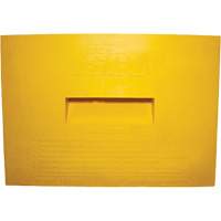 Cale de roue, Polyur&eacute;thane, Jaune, 15-1/4" la x 12-1/8'' p x 10-3/4" h Action Paper