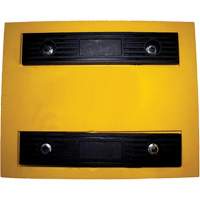 Cale de roue, Polyur&eacute;thane, Jaune, 15-1/4" la x 12-1/8'' p x 10-3/4" h Action Paper