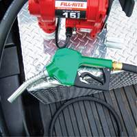 Green Automatic Gasoline Spout Nozzle Action Paper