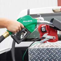 Green Automatic Diesel Spout Nozzle Action Paper