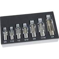 SAE Flare Nut Socket Set with Foam Tray, 7 Pieces, 3/8" Drive Size Action Paper