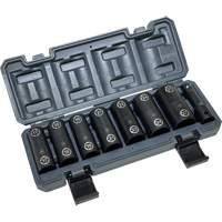 Double-Ended Hex & Twist Socket Set with Case, 8 Pieces, 1/2" Drive Size Action Paper