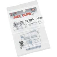 1/4" Clips & O-Rings Set Action Paper