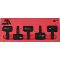 Exhaust Gas Sensor Socket Set, 5 Pieces, 1/2" Drive Size Action Paper