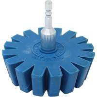 Conical Gear Eraser Wheel with Quick-Connect Arbor Adapter Action Paper
