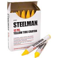 Semi-Permanent Yellow Tire Marking Crayons Action Paper