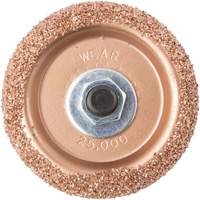 Tungsten Carbide Buffing & Abrasion Wheel with Hex Adapter for Low-Speed Tire Buffer, 2-3/5" Diameter, 4.5" L, 4" W, 1.1" H Action Paper
