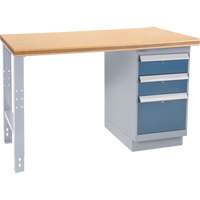 Industrial Duty Workbench, 24" W x 60" D x 34" H, 1000 lbs. Capacity Action Paper