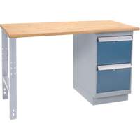 Industrial-Duty Workbench, Door w/ Drawer Combination, 1000 lbs Cap., 60" W x 36" D, 34" H Action Paper