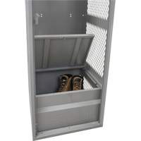 Gear Locker, Steel, 24" W x 24" D x 72" H, Grey Action Paper