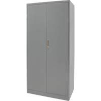 Combination Storage Cabinet, 36" W x 18" D x 72" H, Grey Action Paper