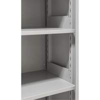 Hi-Boy Storage Cabinet, Steel, 4 Shelves, 72" H x 36" W x 18" D, Grey Action Paper
