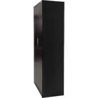 Armoire de rangement Hi-Boy, Acier, 4 Tablettes, 72" h x 36" la x 18" P, Noir Action Paper