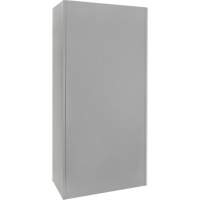 Armoire garde-robe, Acier, 36" la x 18" p x 72" h, Gris Action Paper