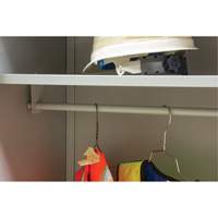 Armoire garde-robe, Acier, 36" la x 18" p x 72" h, Gris Action Paper