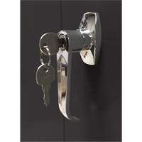 Armoire d'entreposage, Acier, 4 Tablettes, 78" h x 36" la x 24" P, Noir Action Paper