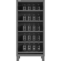 Heavy-Duty Open Front Cabinet with Dividers, Steel, 0 Drawers, 36" x 24" x 78", Grey Action Paper