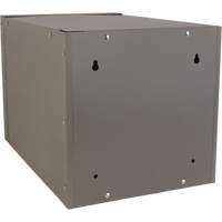 Stackable Cube Locker, 12" x 18" x 12", Steel, Grey, Knocked Down Action Paper