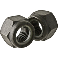 Hex Nut, 5/8" Dia., Black Oxide, Coarse Action Paper