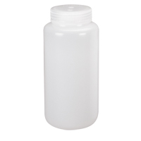 Wide-Mouth Bottles, Round, 8 oz., Plastic Action Paper