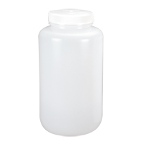 Wide-Mouth Bottles, Round, 1/2 gal., Plastic HB037 | Action Paper