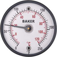 Surface Thermometers, Contact, Analogue, 0-250°F (-20-120°C) Action Paper