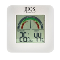 Hygrom&egrave;tres int&eacute;rieurs avec indicateur de confort BIOS, Contact, Num&eacute;rique, -58-158°F (-50-70°C) Action Paper