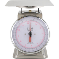 Top Loading Scale, 25 lbs. 12 kg Cap., 0.125 lbs. / 50 g Graduations Action Paper