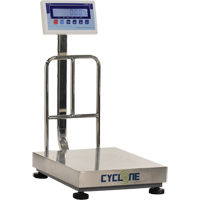 Cyclone 150 Bench and Platform Scale, 300 lbs. / 150 kg Capacity, 15-3/4" L x 19-7/10" W Action Paper